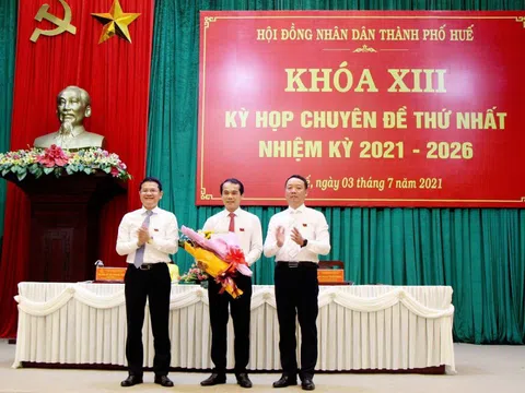 Ông Võ Lê Nhật được bầu làm Chủ tịch UBND thành phố Huế