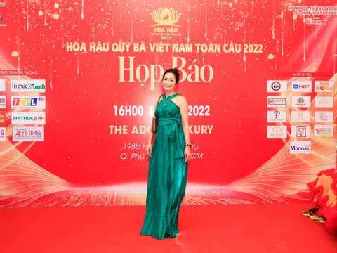 Nữ doanh nhân đa tài Dương Thị Huyền tham dự cuộc thi Hoa hậu Quý bà Việt Nam Toàn cầu 2022