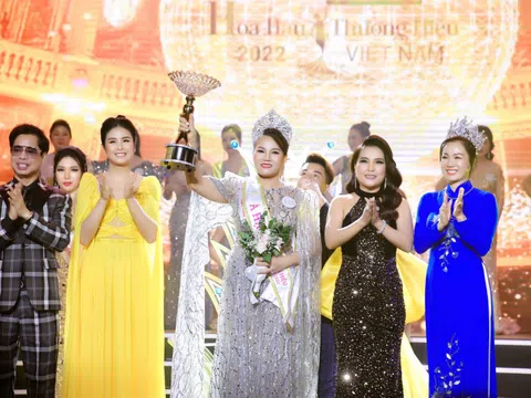 Doanh nhân Phạm Thị Kim Oanh được gọi tên cho ngôi vị Á hậu 1 Hoa hậu Thương hiệu Việt Nam 2022