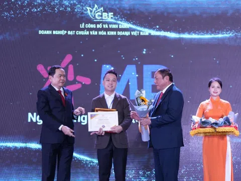 MB được vinh danh "Doanh nghiệp đạt chuẩn văn hóa kinh doanh Việt Nam" 2022