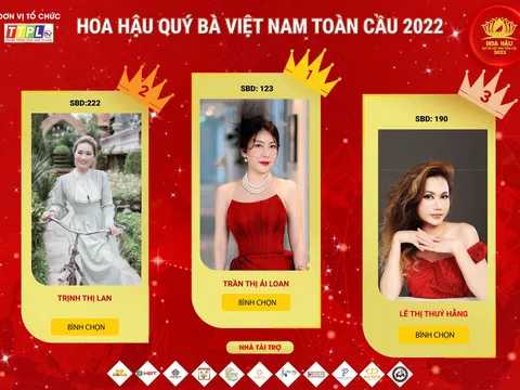 CEO Ái Loan liên tục giữ ngôi vị đầu bảng trên BXH “Người đẹp được yêu thích nhất”