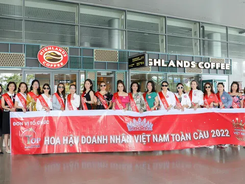 Bà Đặng Gia Bena đón đoàn thí sinh chuẩn bị đêm chung kết toàn Quốc Hoa hậu Doanh nhân Việt Nam Toàn cầu 2022