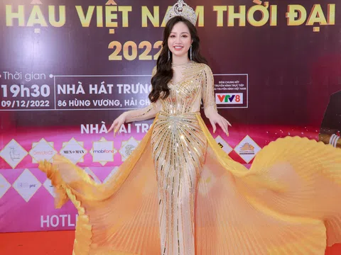 Á hậu Vũ Thị Ngọc xuất hiện với tư cách khách mời tại chung kết Hoa hậu Việt Nam Thời đại 2022