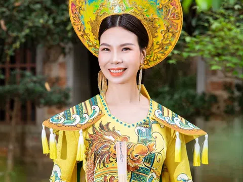 Người đẹp thời trang Nguyễn Thái Hậu lộng lẫy trong BTS mới nhất của NTK Tommy Nguyễn
