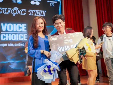 Thí sinh Nguyễn Vũ Minh Thắng chính thức đăng quang ngôi vị Quán Quân cuộc thi giọng nói truyền cảm hứng Our Voice - Our Choice 2023