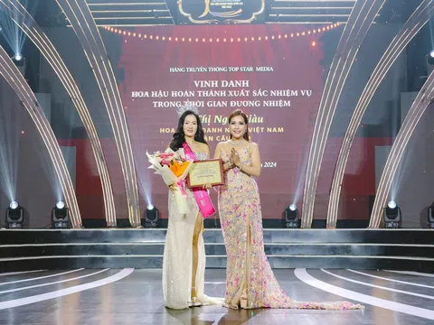 Hoa hậu Võ Thị Ngọc Giàu nhận vinh danh hoàn thành xuất sắc nhiệm kỳ