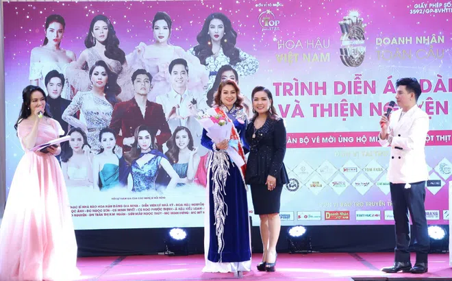 Hoàng Thị Minh Hằng ủng hộ quỹ từ thiện "Thương về miền Trung" của Hoa hậu Doanh nhân Việt Nam Toàn cầu 2020